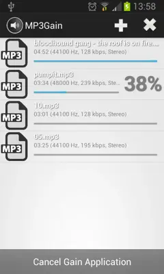 MP3Gain android App screenshot 1